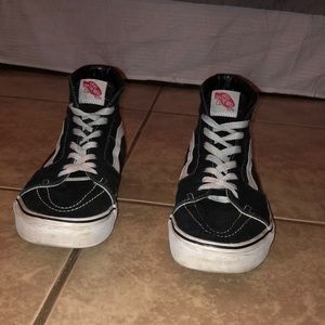 Old school black high top vans